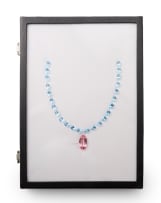 Loose aquamarine and tourmaline suite