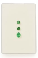 Three loose Tsavorites