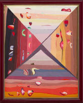 Cecily Sash; Abstract with Diagonals