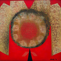 Larry Scully; Abstract Circular Composition in Red