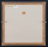 Larry Scully; Abstract Circular Composition in Red