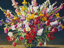 Gerhard Batha; Flowers in a Vase