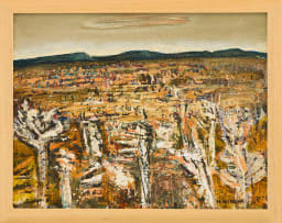 Hermann Niebuhr; Landscape with Mountains in the Distance