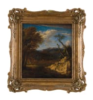 German School, 18th Century; Figure in an Expansive Landscape