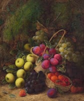 George Clare; A Composition with Baskets of Fruit