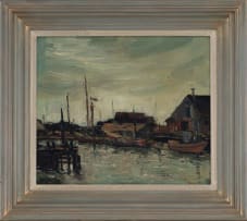 Piet van Heerden; Harbour Scene
