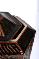 Esias Bosch; Large lidded hexagonal jar