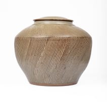 Digby Hoets; Green lidded jar