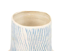 Anton Bosch; Vase with blue lines