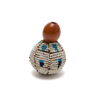 Unrecorded artist, Xhosa Peoples; Beaded snuff gourd