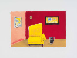 Sam Nhlengethwa; The Red Wall