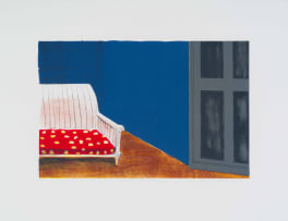 Sam Nhlengethwa; The Grey Door