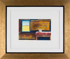 Sam Nhlengethwa; The Blue Frame