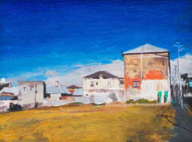 Clare Menck; Street Scene with Houses