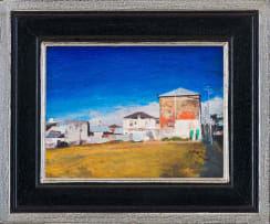 Clare Menck; Street Scene with Houses