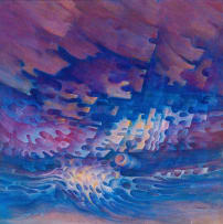 Olivia Scholnick; Abstract in Purple