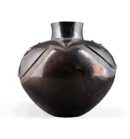 Clive Sithole; Uphiso with relief and incised bull motif