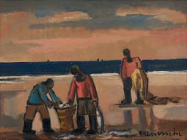 Maurice van Essche; Carrying the Day's Catch