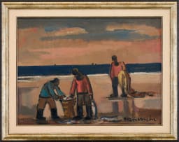 Maurice van Essche; Carrying the Day's Catch