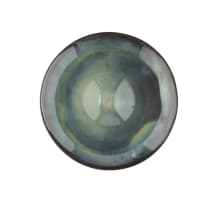 Thelma Marcuson; Small green/blue bowl with iron rim