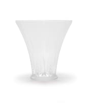 Lalique; Lalique 'Epis' clear and frosted glass vase, No. 12-211, designed 1931, post 1945
