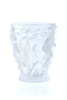 Lalique; Lalique 'Bacchantes' frosted and clear crystal vase, No. 997, designed 1927, post 1945