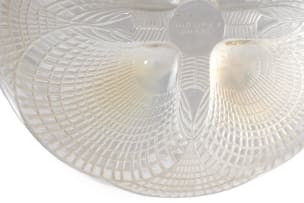René Lalique; René Lalique 'Coquilles' opalescent, frosted and clear glass coupe, No.3201, designed 1924