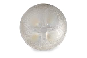 René Lalique; René Lalique 'Coquilles' opalescent, frosted and clear glass coupe, No.3201, designed 1924