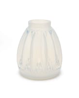 Etling Glass; Art Deco opalescent glass vase, c.1930s