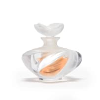 Lalique; Lalique 'Samoa' clear crystal perfume bottle and stopper, post 1945