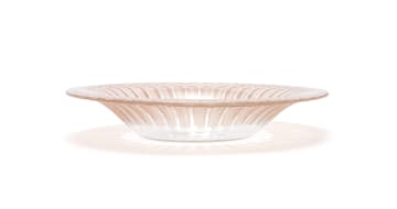 René Lalique; René Lalique 'Jaffa No.2' clear and sepia-stained glass coupe plate, No.3275, designed 1932