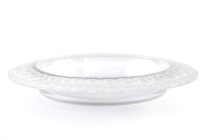 René Lalique; René Lalique 'St James' frosted and clear glass coupe, No. 3321, designed 1935