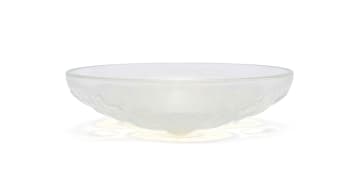 René Lalique; René Lalique 'Vernon' opalescent and clear glass bowl, No. 395, designed c.1928