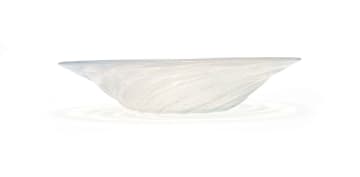René Lalique; René Lalique 'Poissons' opalescent and clear glass coupe, No. 3262, designed 1931