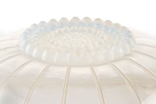 René Lalique; René Lalique 'Crémieu' opalescent and clear glass bowl, No. 400, designed 1928