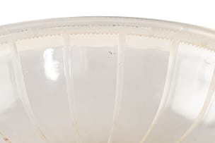 René Lalique; René Lalique 'Crémieu' opalescent and clear glass bowl, No. 400, designed 1928