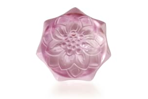 Lalique; Lalique 'Anenome' pink crystal bowl, No. 10508, designed 1931