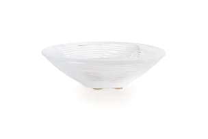 Lalique; Lalique 'Stresa' clear ribbed crystal bowl, post 1945