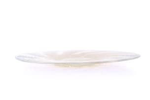 René Lalique; René Lalique 'Ondes No 2' opalescent and clear glass plate, No. 10-3035, designed 1935
