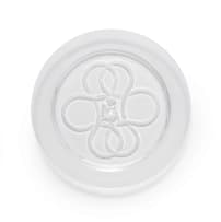 Lalique; Lalique 'Olympe' clear crystal plate with cherub motif, designed 1976, post 1945