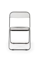 Giancarlo Piretti; Set of four 'Plia' folding chairs with hanging rack for Anonima Castelli, Italy