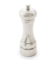 An Elizabeth II silver pepper mill, Mills & Hersey, Peter Piper, London, 1980