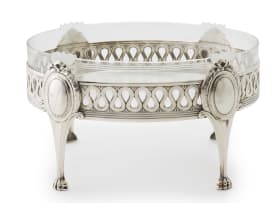 A WMF silver-plate-mounted glass bowl, 20th century
