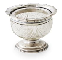 An Edward VII silver-mounted cut-glass bowl, Henry Clifford Davis, Birmingham, 1905