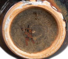 Andrew Walford; Brown, black and blue vase