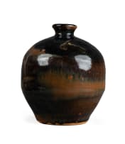 Andrew Walford; Brown, black and blue vase
