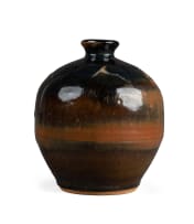 Andrew Walford; Brown, black and blue vase