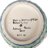 Ardmore Ceramic Studio; Pelican lidded vessel