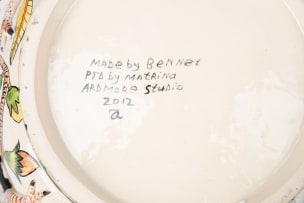 Ardmore Ceramic Studio; Casserole dish with birds and acorns