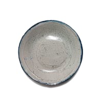 Ruan Hoffmann; Plate in grey with blue rim